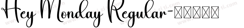 Hey Monday Regular字体转换